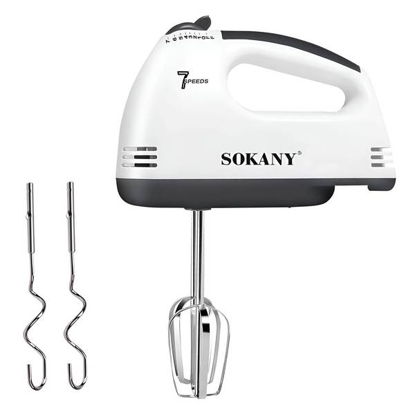 Batteur Électrique 180W à 7 Vitesses avec Fouets Inox