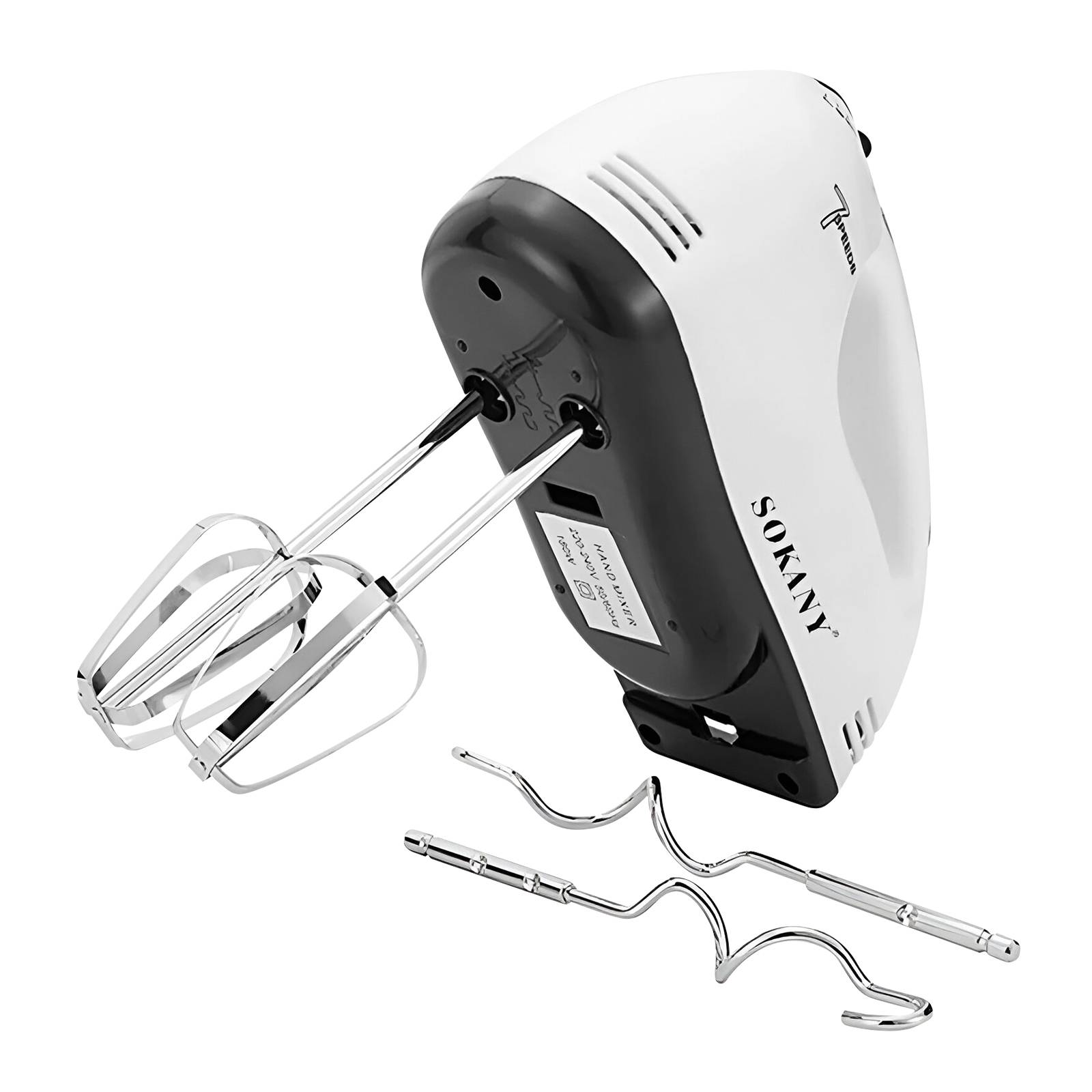 Batteur Électrique 180W à 7 Vitesses avec Fouets Inox-3