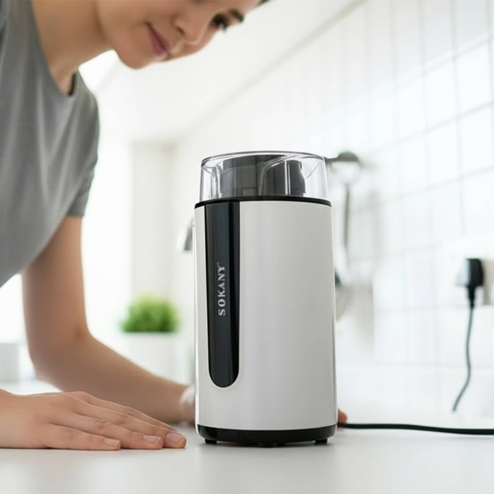 Moulin à Café Électrique 200W Capacité 75g-2