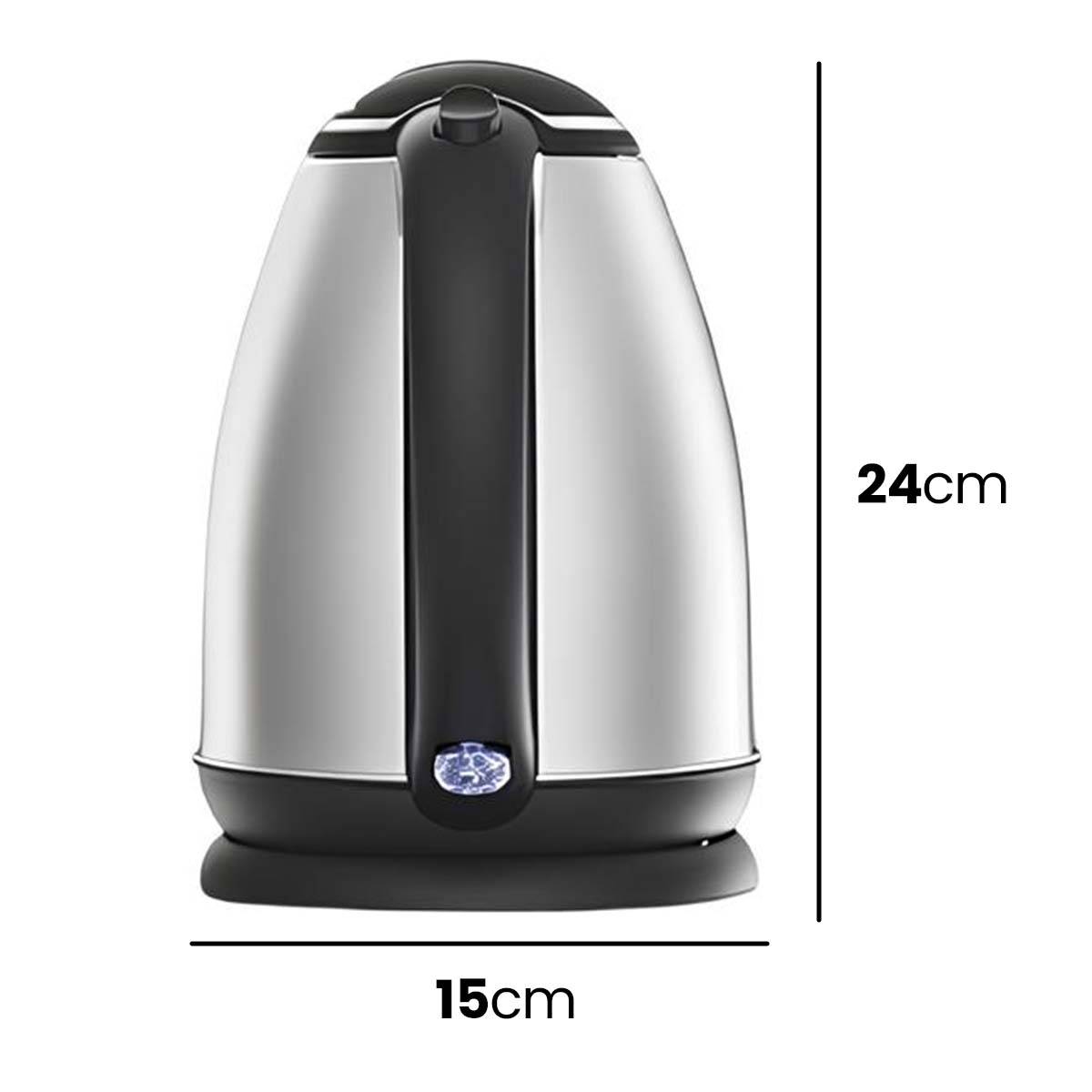 Bouilloire Électrique 2L 1500W en Acier Inoxydable avec Arrêt Automatique-3