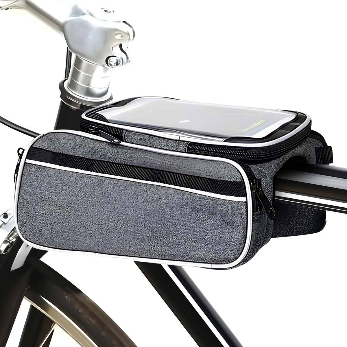 Support Smartphone Vélo Étanche avec Sacoche Cadre-1