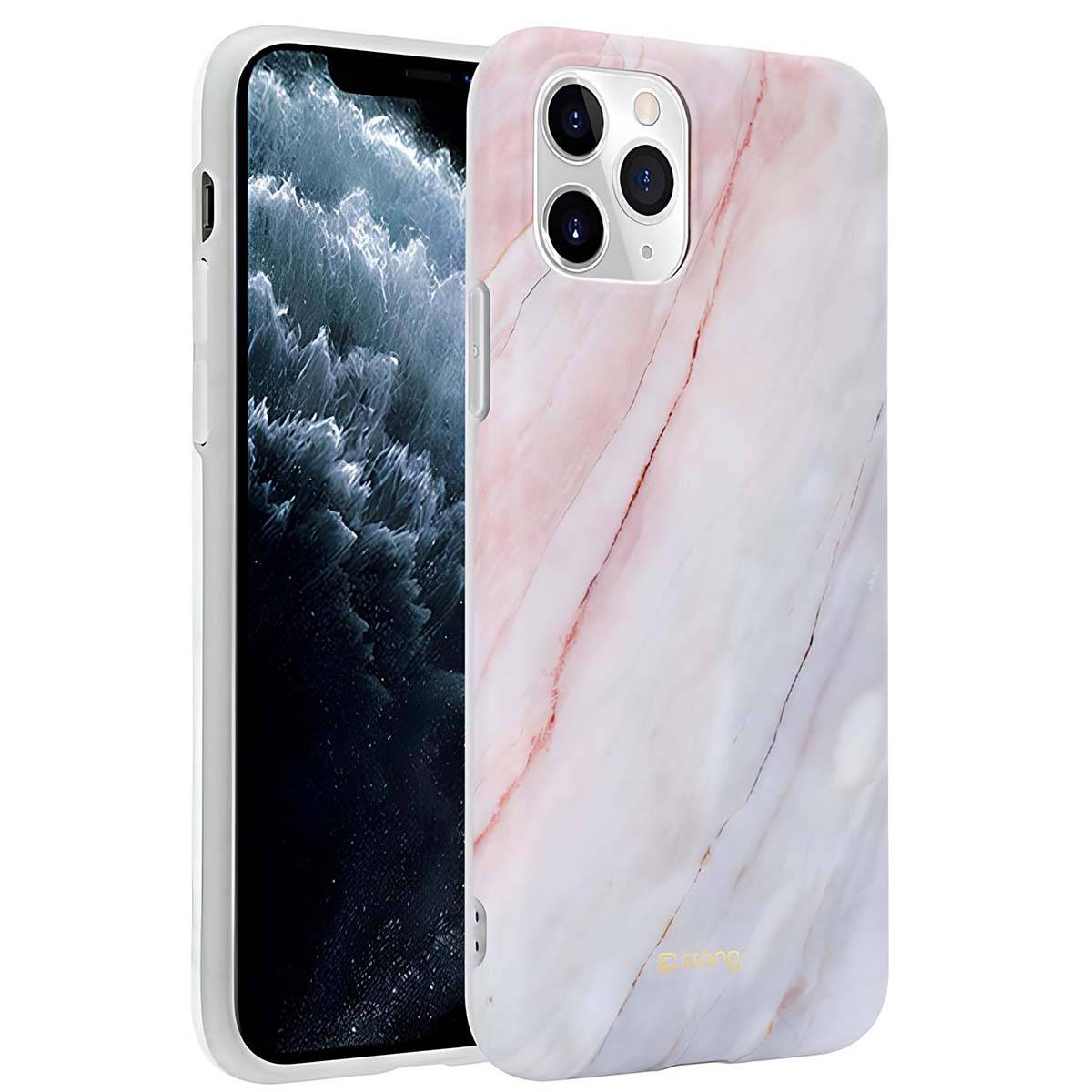 Coque pour iPhone 11 Pro Design Effet Marbre Ultra Élégant Antichoc-2