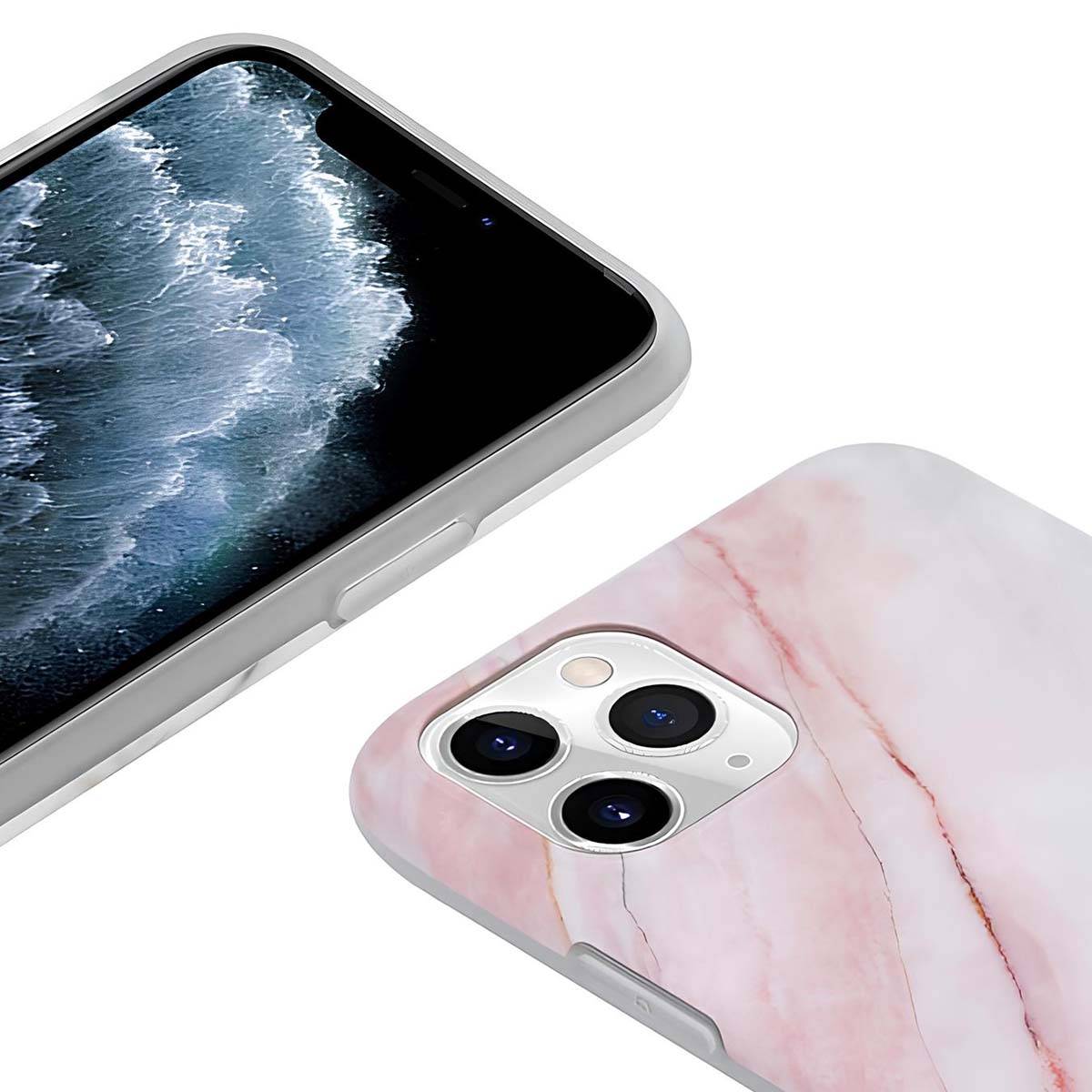 Coque pour iPhone 11 Pro Design Effet Marbre Ultra Élégant Antichoc-3