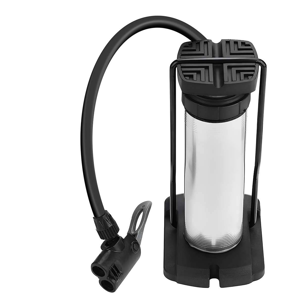 Pompe à Pied Compacte 17x4.5cm Pression Jusqu’à 100 PSI pour Vélo et Moto-1