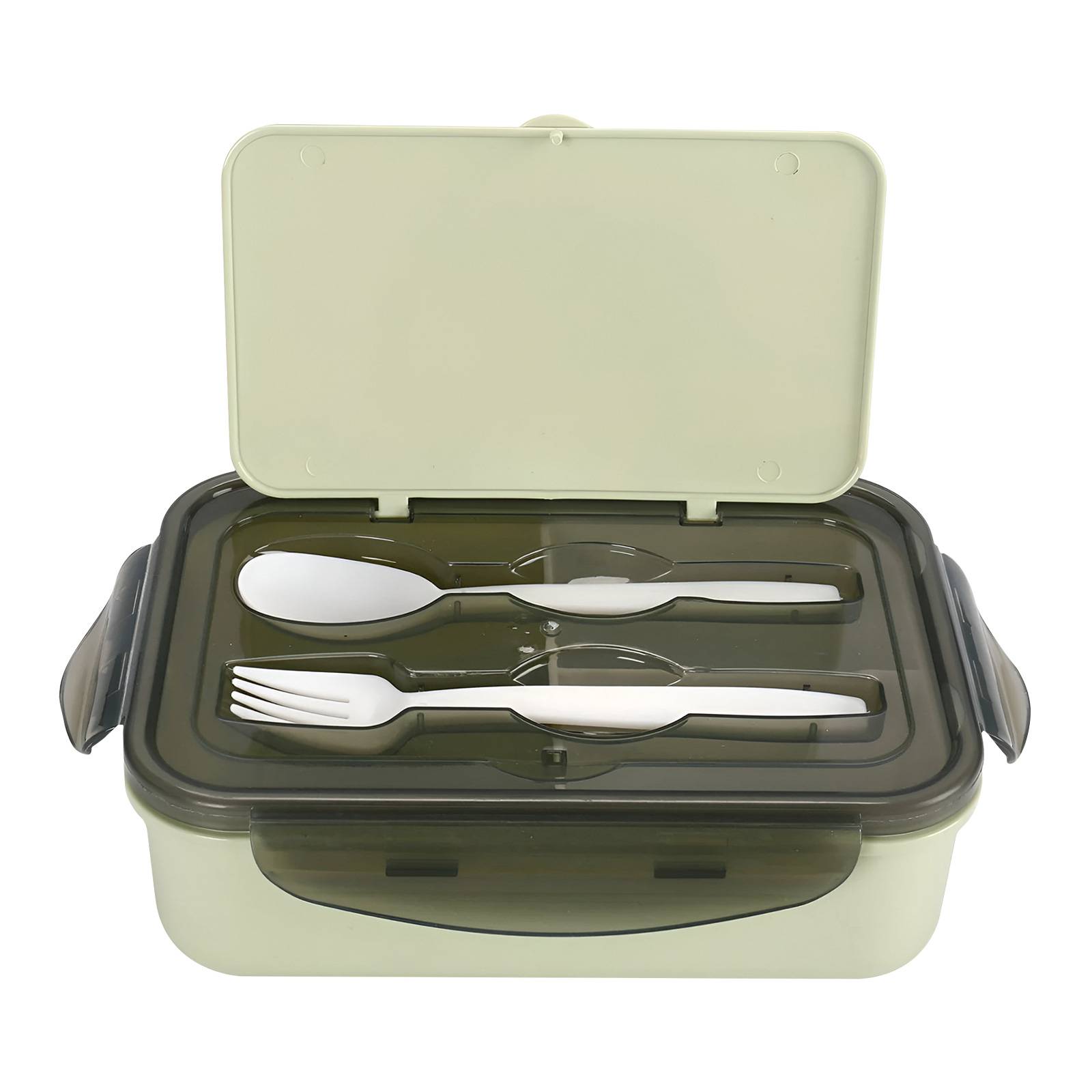 Récipient Alimentaire 1.3L CF-5031 avec Cuillère et Fourchette-1