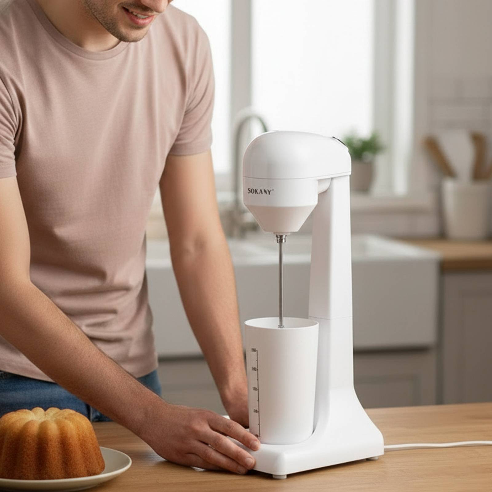 Machine à Milkshake 450ml 100W Rapide et Compact-1