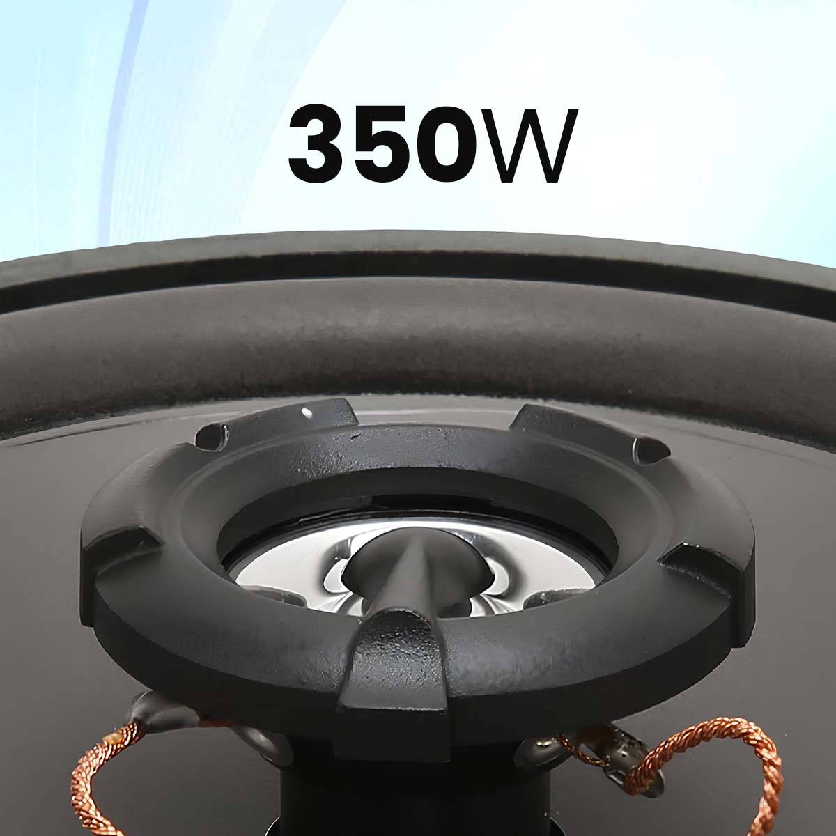 Haut-parleur Automobile 5 pouces 350W 13×13cm Aimant Ferrite Sensibilité 90dB-3