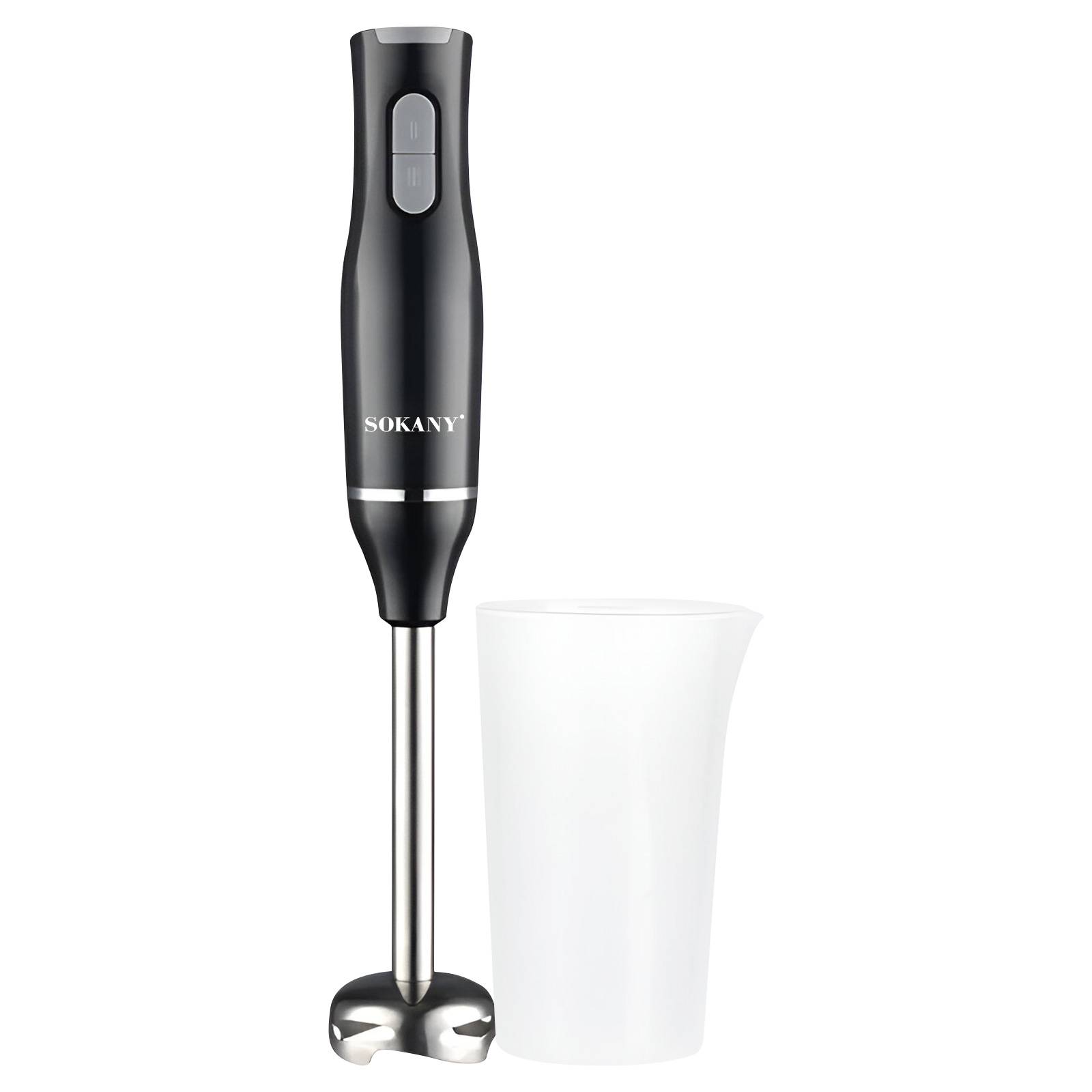 Mixeur Plongeant 400W à 2 Vitesses Inoxydable avec Gobelet-0
