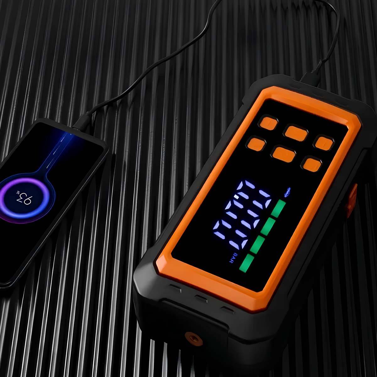 Appareil Multifonction avec Compresseur d’Air et Booster de Démarrage-4