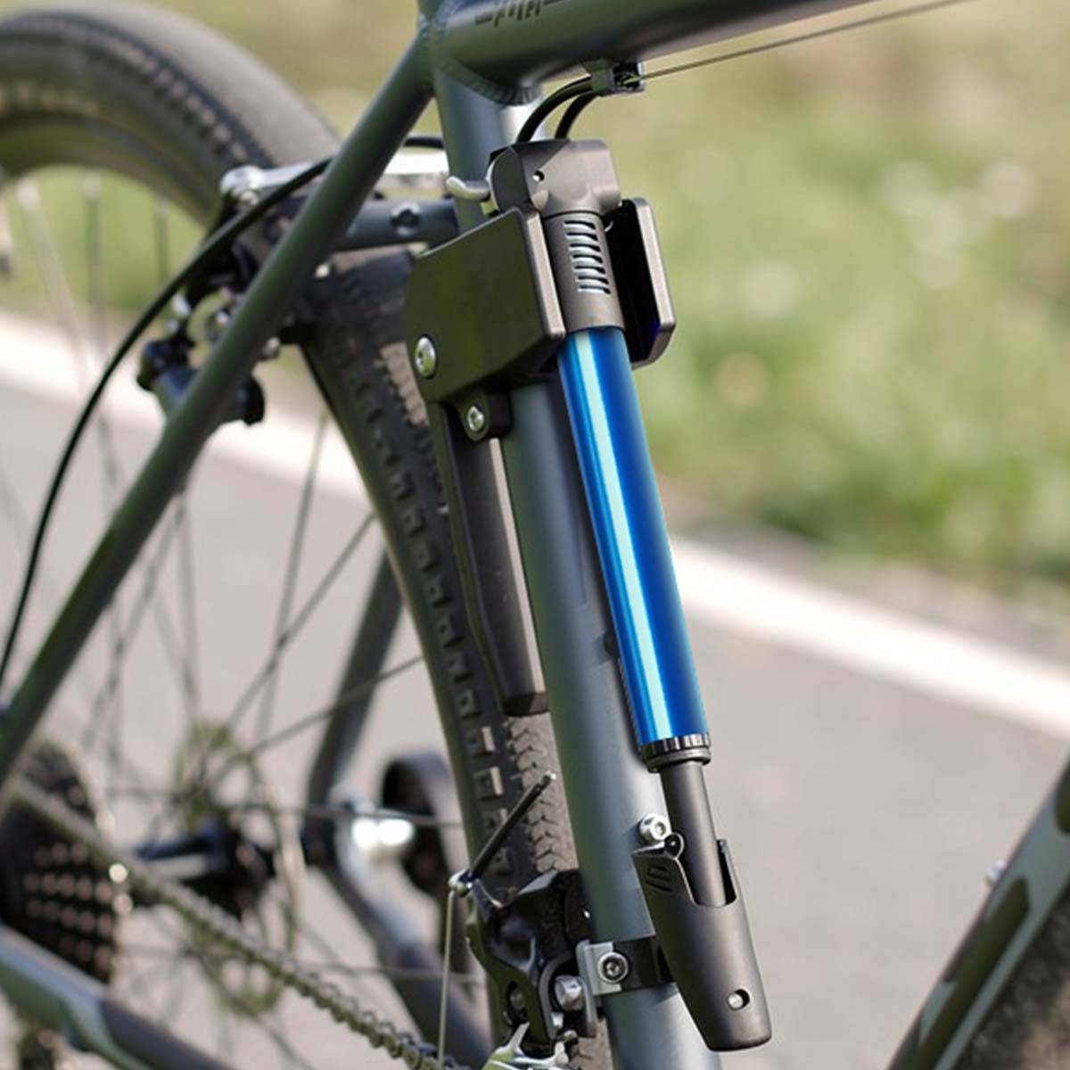 Pompe Portable avec Support Pression jusqu’à 100 PSI pour Vélo et Moto-2