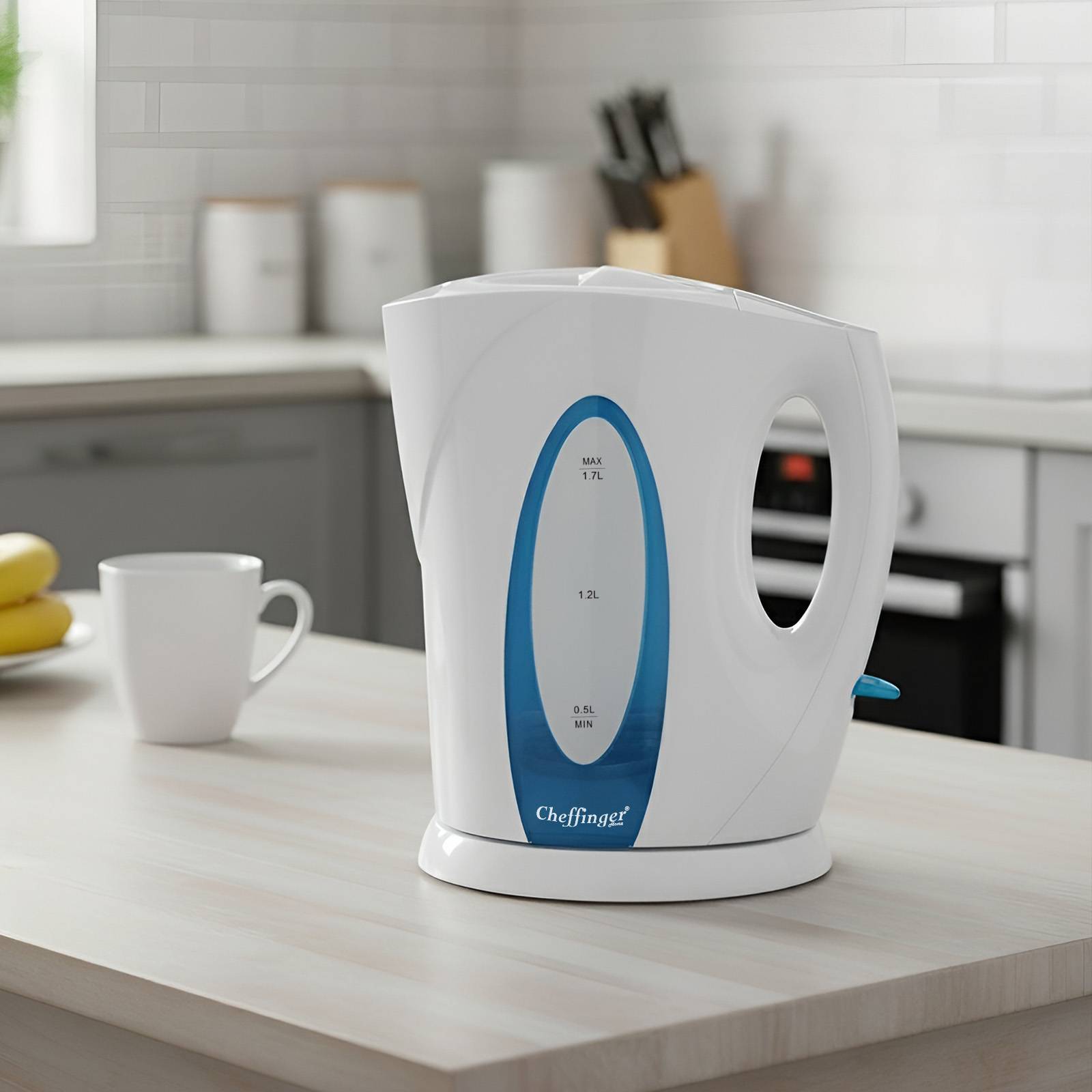 Bouilloire Électrique 1,7L Sans Fil Verrouillage Sécurisé-1