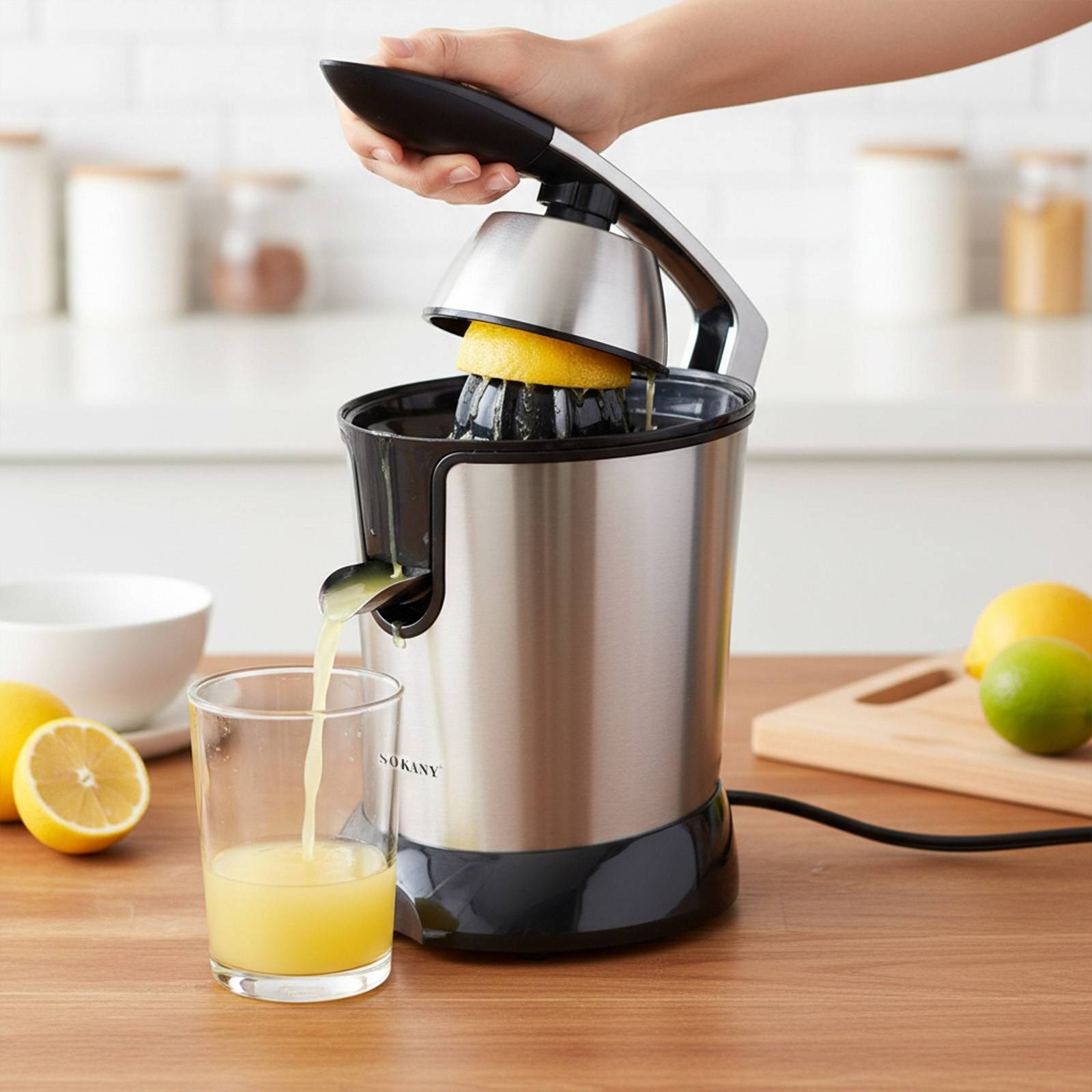 Presse-Agrumes Électrique 350W 400ml à Extraction Rapide-1