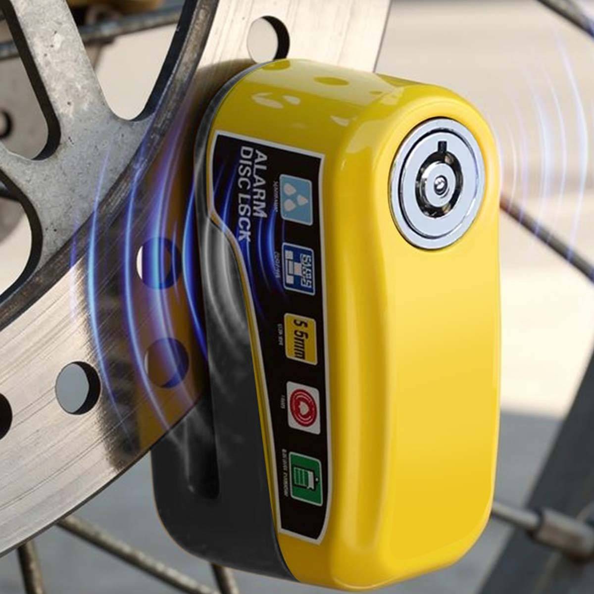 Antivol Bloque Disque en Aluminium avec Alarme 110 dB pour Vélo Moto-2