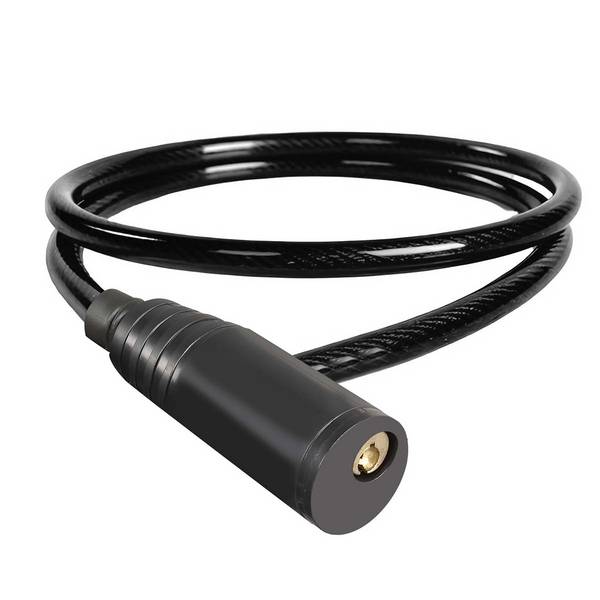 Câble Antivol à Tête Ronde Compacte avec Serrure à Clé pour Vélo et Trottinette