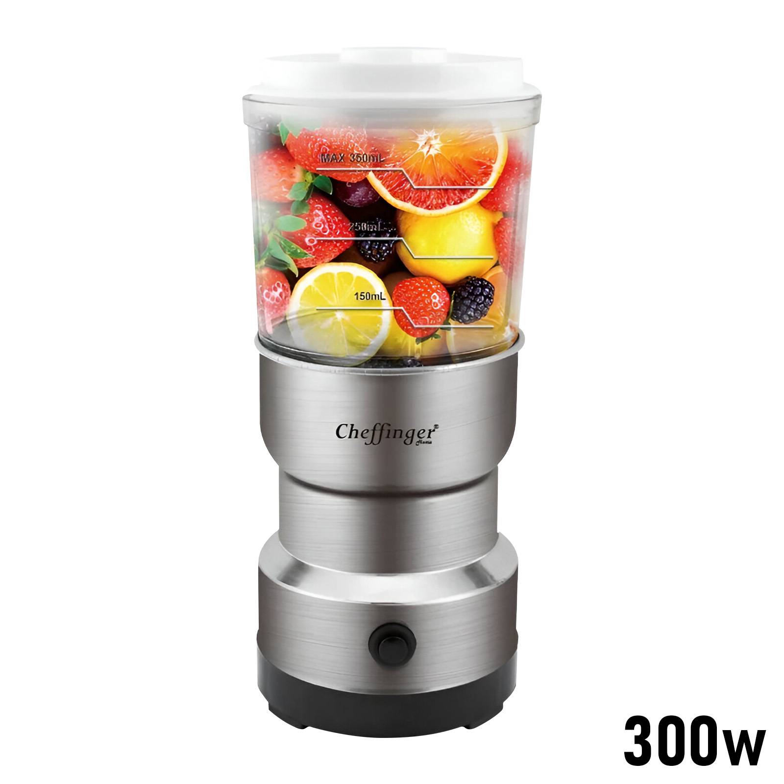 Mini-Blender 300W 2-en-1 avec Lames Inoxydable et Fonction Moulin à Café-3