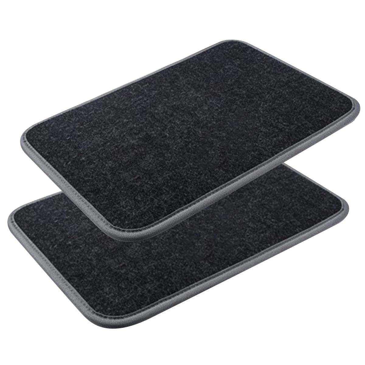 Ensemble de Tapis de Sol Auto Universels 4 Pièces PVC Velours Antidérapants-1
