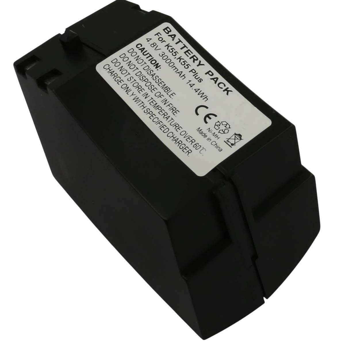 Batterie NiMH 4.8V pour Aspirateur Kaercher K55 3000mAh 14,4Wh avec Boîtier-0