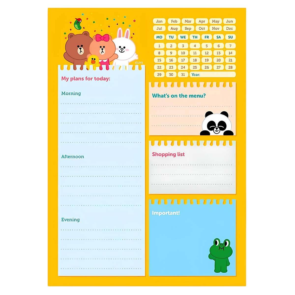 Agenda Journalier Collection Moments 54 pages Feuilles Détachables A5-0