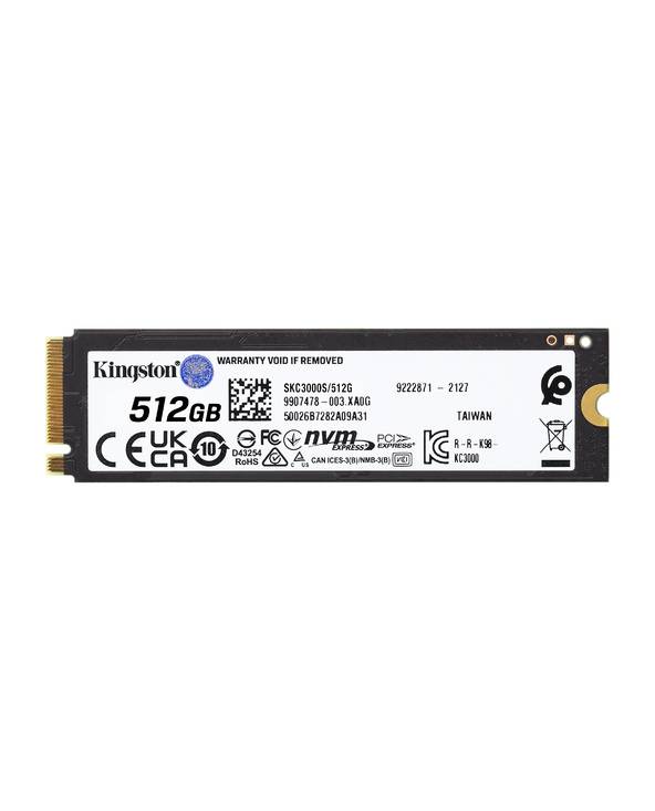 Kingston Technology 512G KC3000 M.2 2280 NVMe SSD, 512 Go, M.2, 7000 Mo/s-2