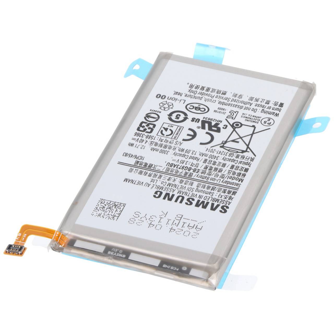 Batterie Samsung d'origine pour Galaxy S10 G973F, type EB-BG973ABU-3