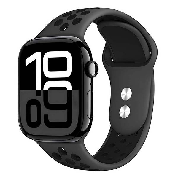 Bracelet Sport Perforé pour Apple Watch 38 / 40 / 41 mm Réglable et Souple