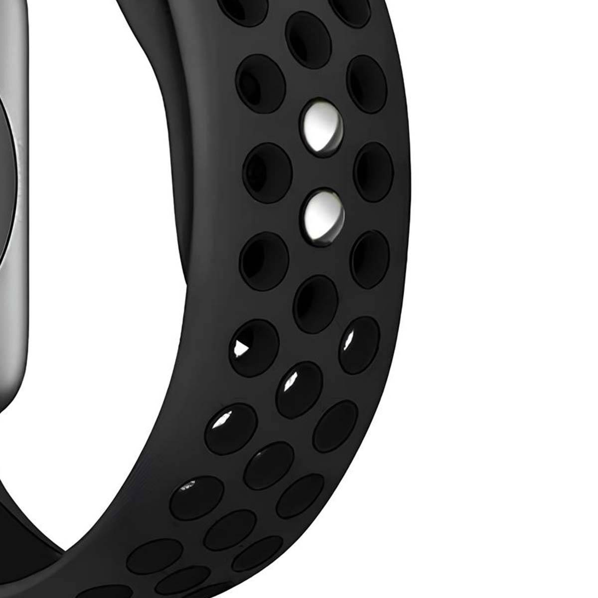 Bracelet Sport Perforé pour Apple Watch 38 / 40 / 41 mm Réglable et Souple-3