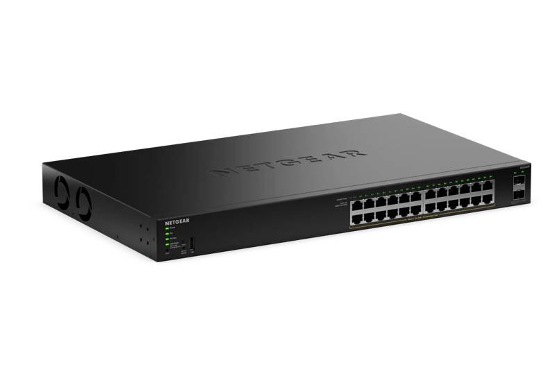 NETGEAR S350 Series 24-Port Gigabit Ethernet PoE+ Smart Managed Essentials Switch with 2 Dedicated SFP Ports-1