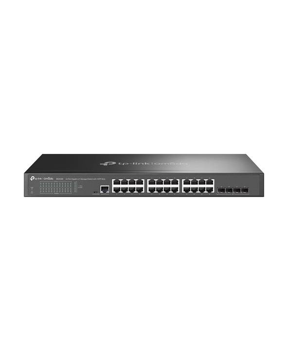 TP-Link Omada SG3428, Géré, L2/L3, Gigabit Ethernet (10/100/1000), Grille de montage, 1U-0
