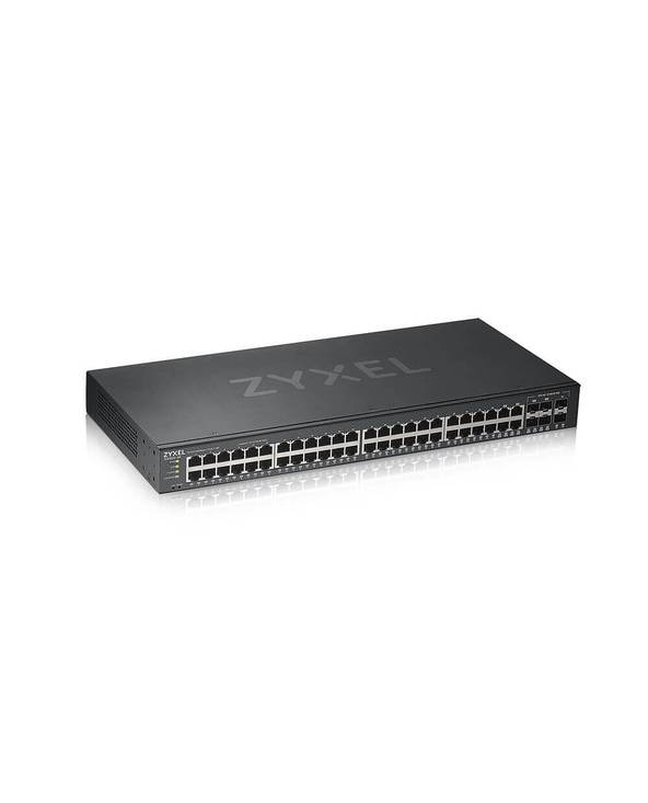 Zyxel GS1920-48V2, Géré, Gigabit Ethernet (10/100/1000), Grille de montage-0