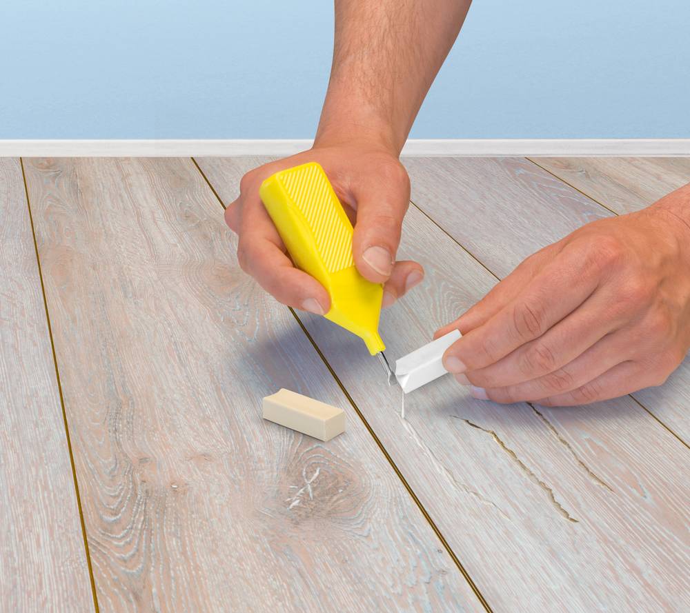 Edding 8902 4-8902-1-4049 Kit de cire de réparation parquet blanc-3