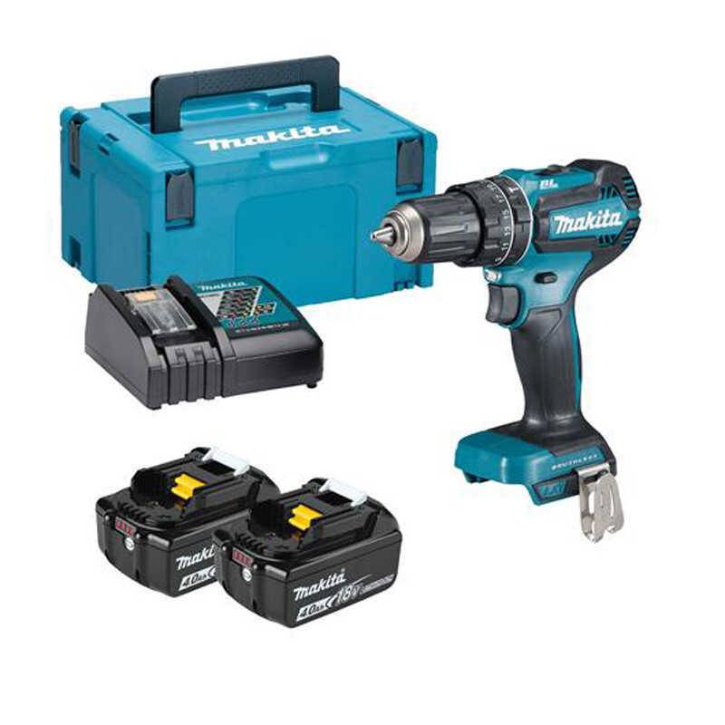 Perceuse à percussion 18V LXT -2x4.0 Ah- en MAKPAC - MAKITA DHP485RMJ-0