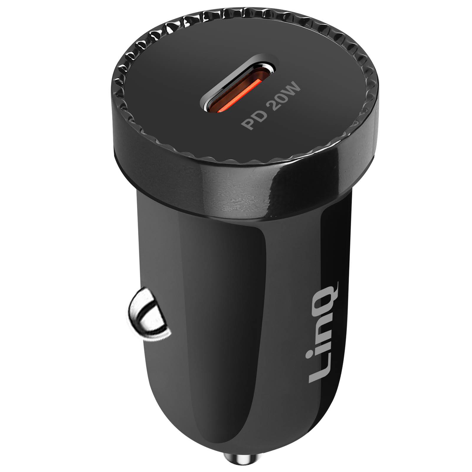 Chargeur Voiture Allume cigare USB C 20W Power Delivery Compact-0