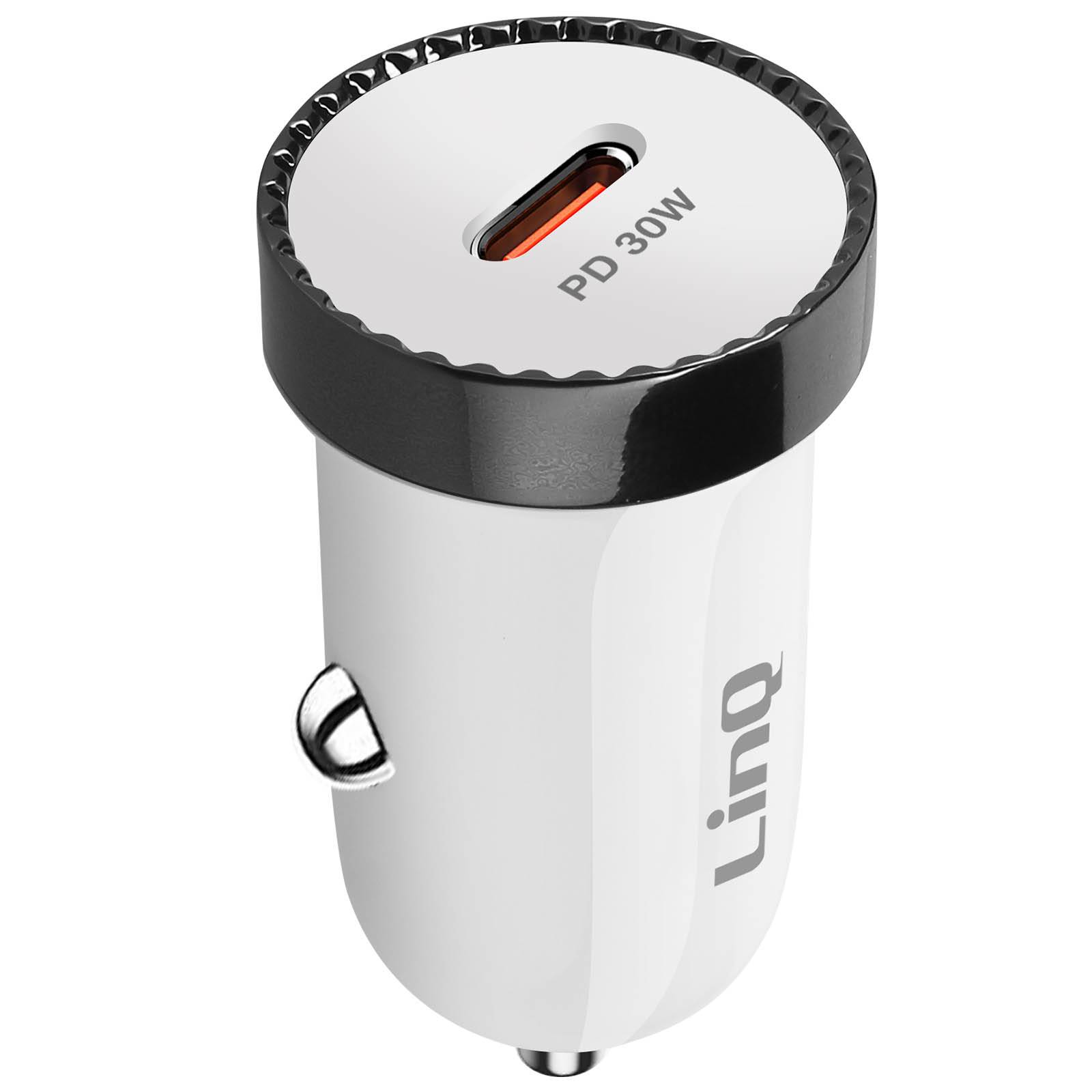 Chargeur Allume cigare Voiture USB-C 30W Power Delivery Compact-0
