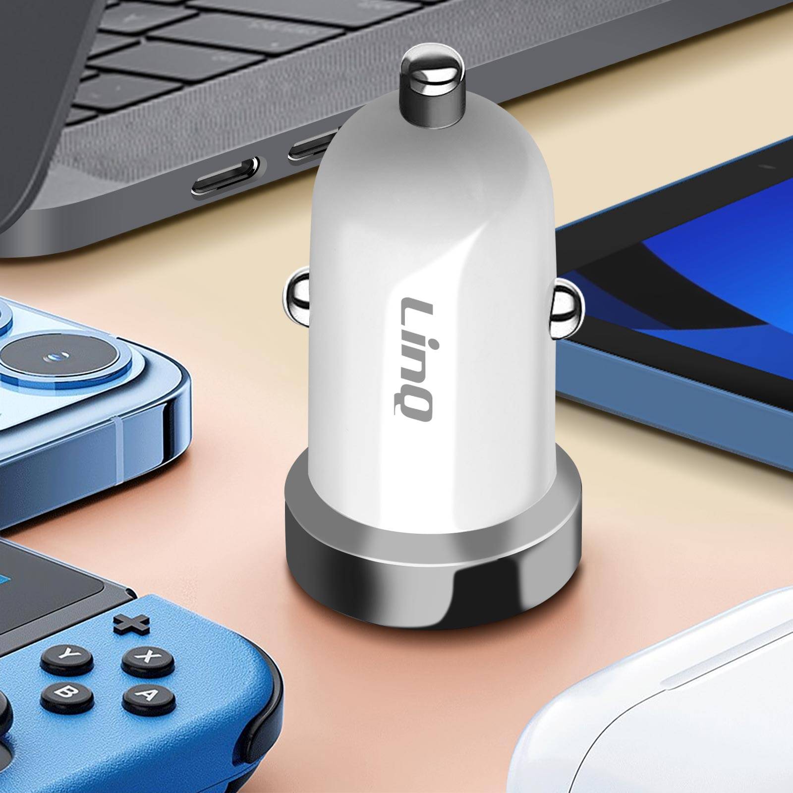 Chargeur Allume cigare Voiture USB-C 30W Power Delivery Compact-4