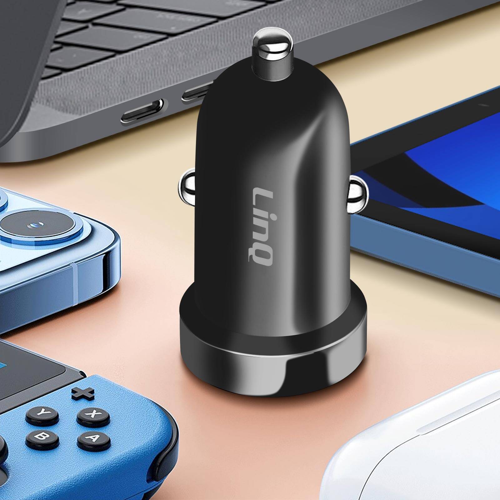 Chargeur Allume cigare Voiture USB C 30W Power Delivery Compact-4