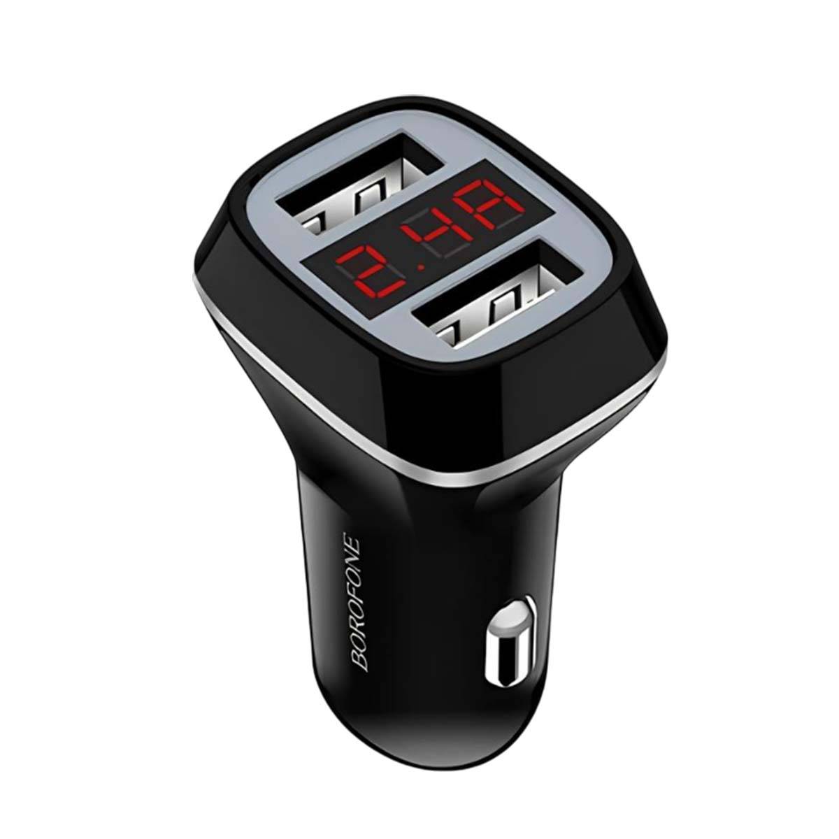 Chargeur Voiture 2 USB avec Affichage LCD Charge Rapide-0