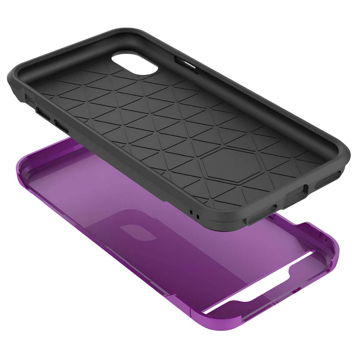 Coque Hybride pour iPhone X Rigide et Antichoc à Relief Diamanté-3