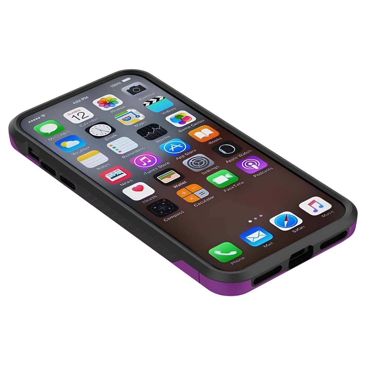 Coque Hybride pour iPhone X Rigide et Antichoc à Relief Diamanté-4