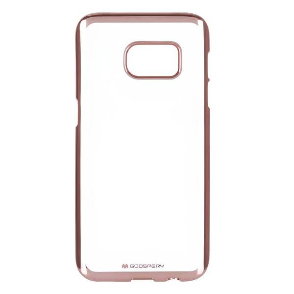 Coque pour Galaxy S7 Edge Dos Rigide et Contour Métallisé