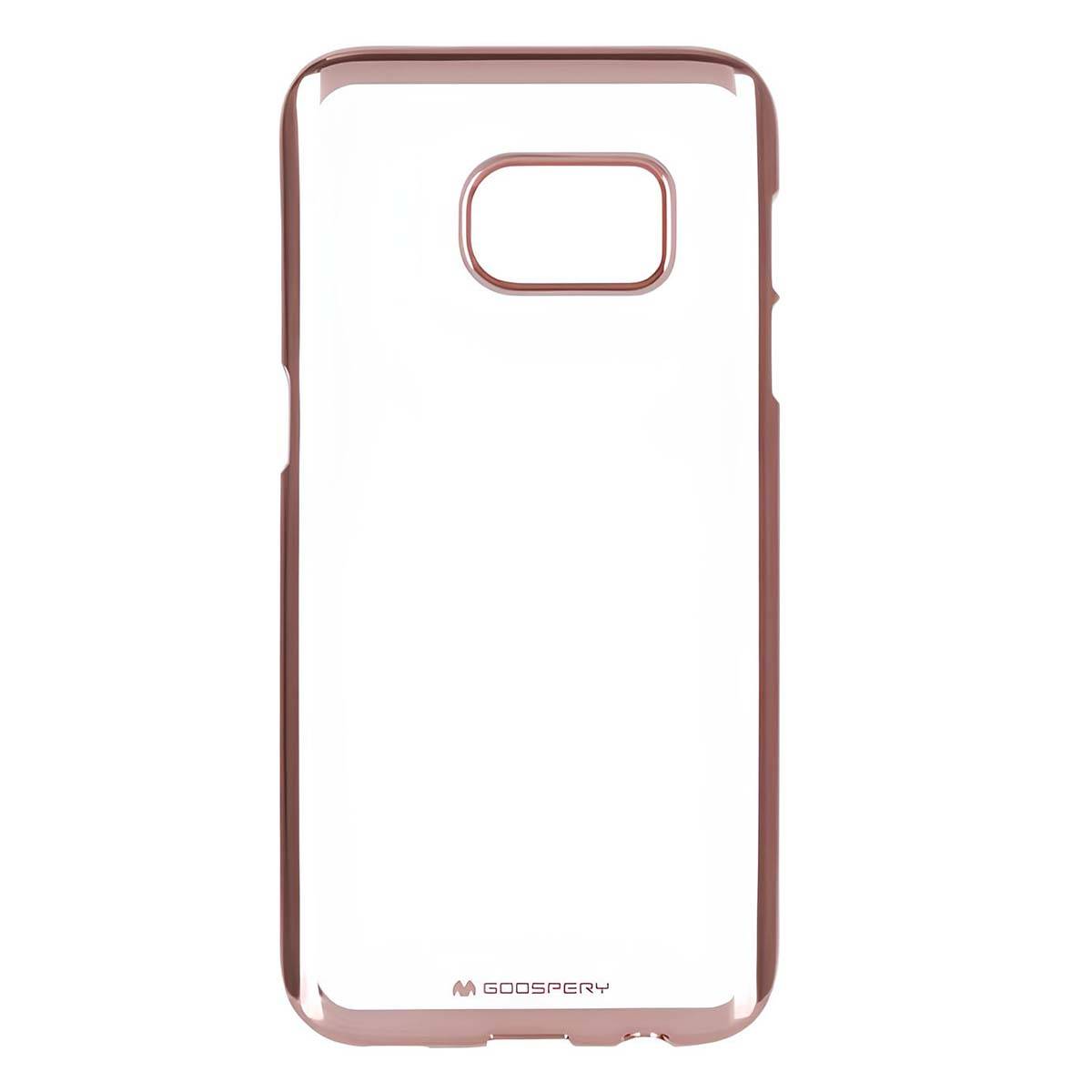 Coque pour Galaxy S7 Edge Dos Rigide et Contour Métallisé-0