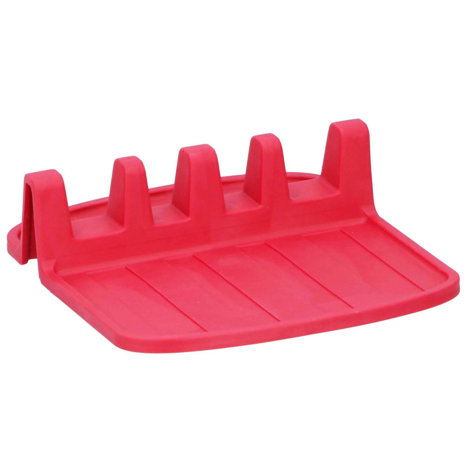 Porte-cuillère Compact en Silicone Antidérapant 15x14cm-0