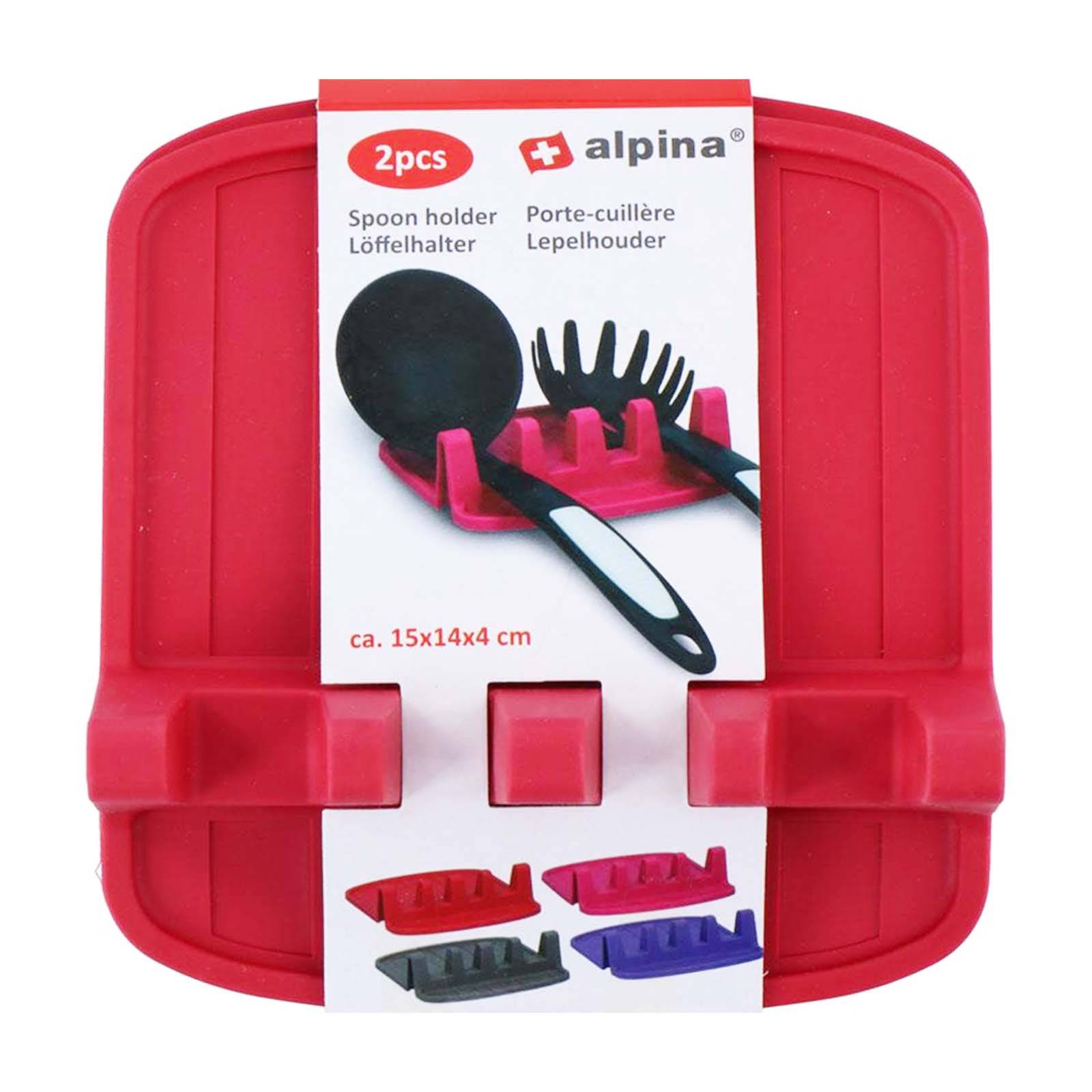 Porte-cuillère Compact en Silicone Antidérapant 15x14cm-4