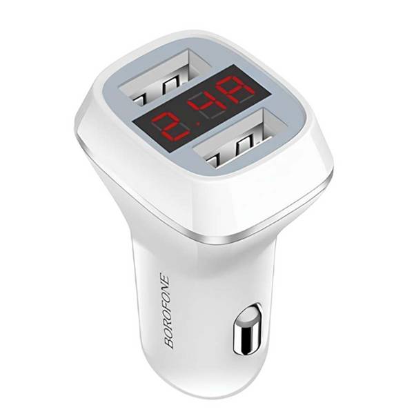 Chargeur Voiture avec 2 ports USB-A et Écran LCD Charge Rapide