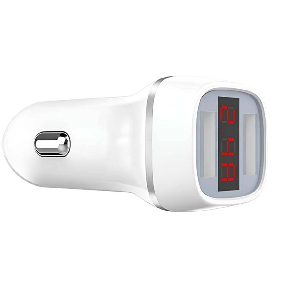 Chargeur Voiture avec 2 ports USB-A et Écran LCD Charge Rapide-1