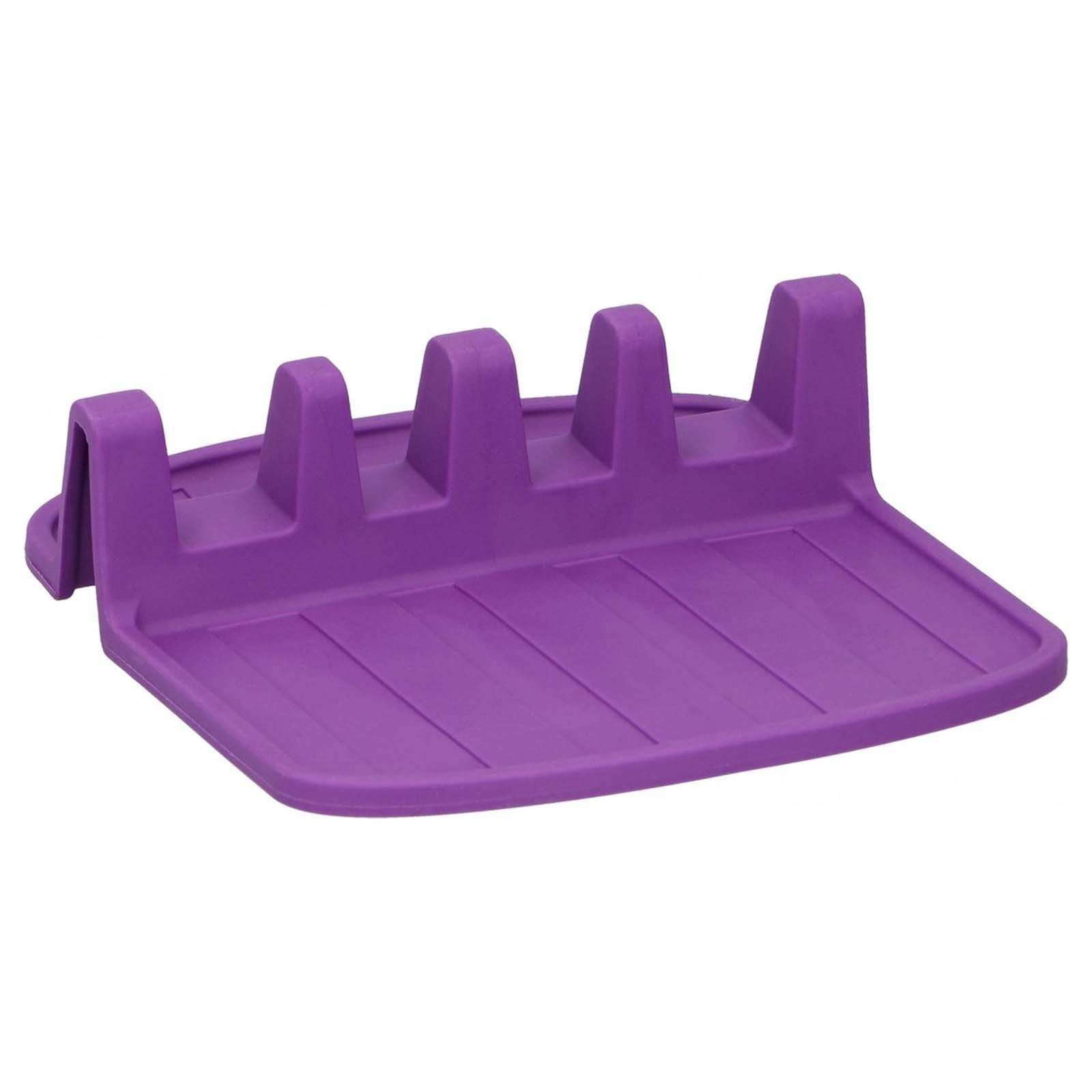 Porte-cuillère Compact en Silicone Antidérapant 15x14cm-0