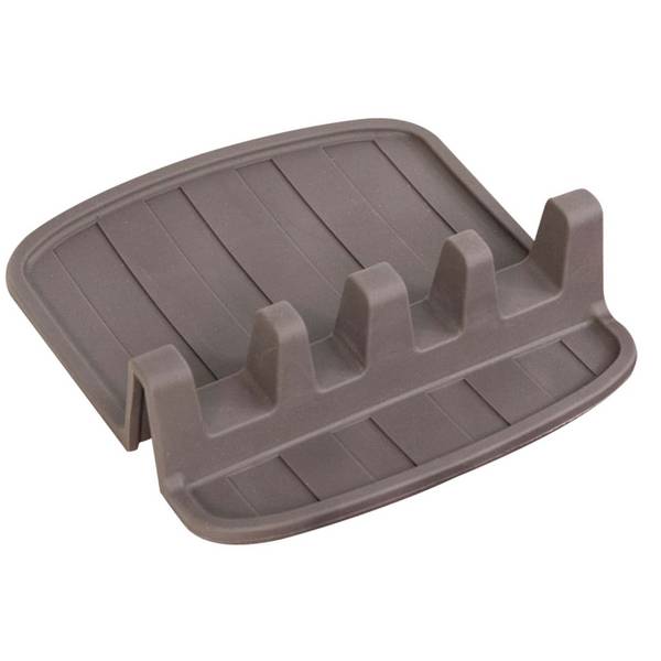 Porte-cuillère Compact en Silicone Antidérapant 15x14cm