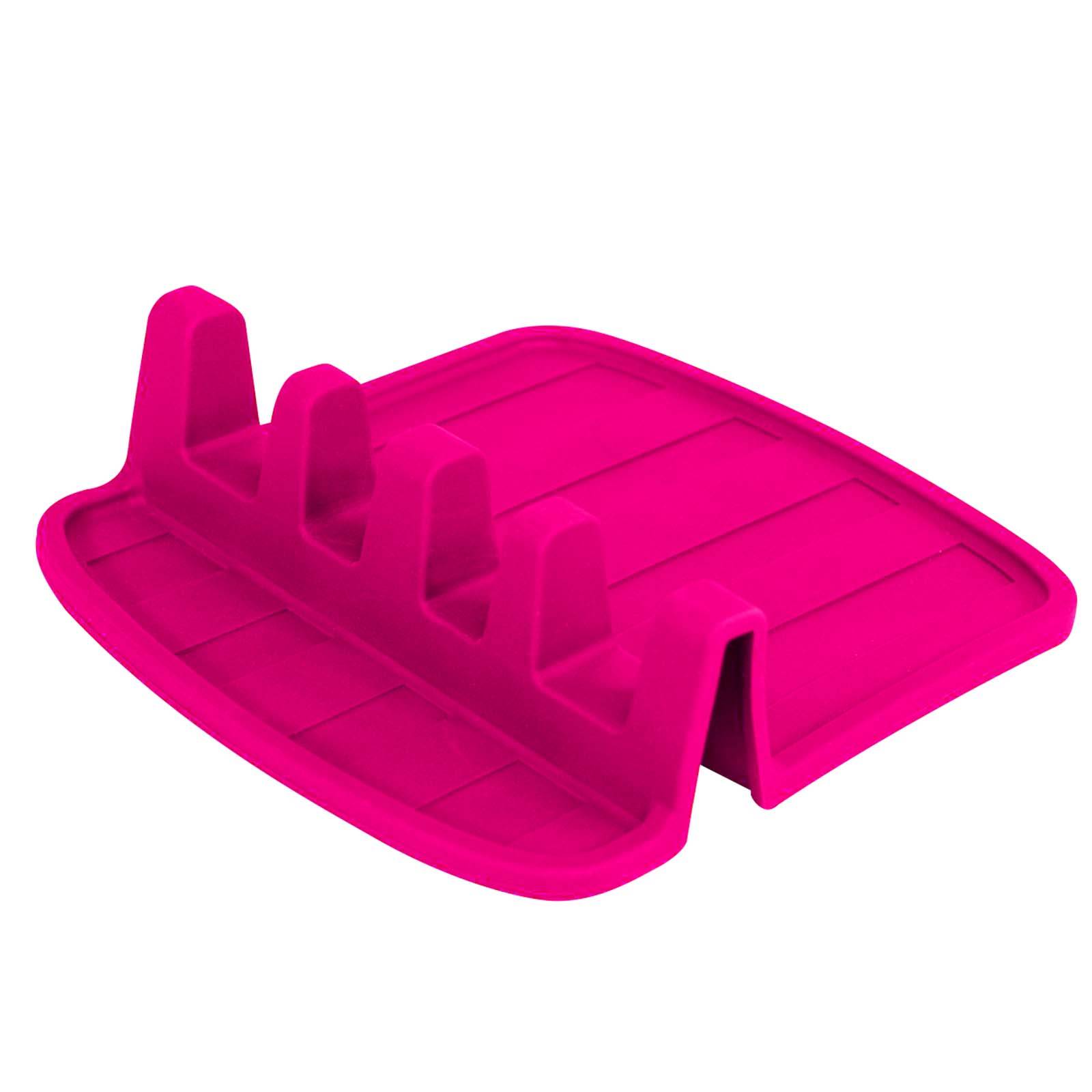 Porte-cuillère Compact en Silicone Antidérapant 15x14cm-3
