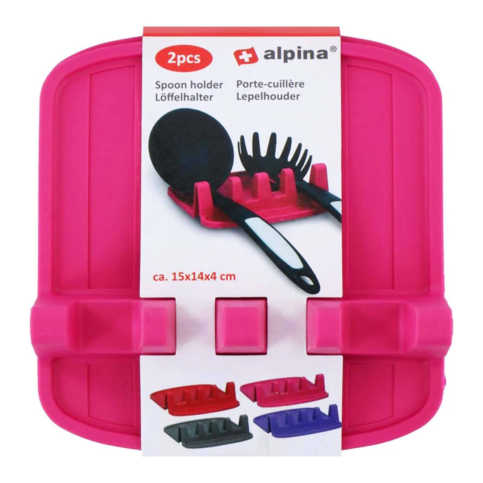 Porte-cuillère Compact en Silicone Antidérapant 15x14cm-4
