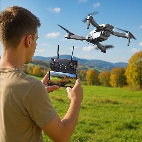 Drone quadricoptère pliable WIFI avec caméra HD-1