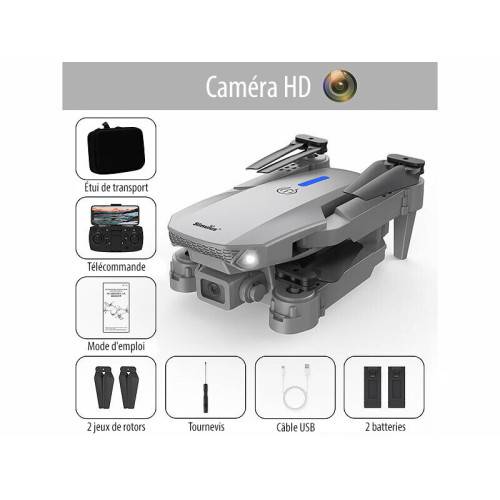Drone quadricoptère pliable WIFI avec caméra HD-3